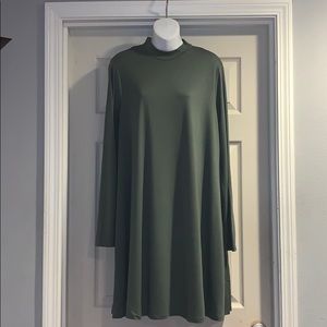 Charming Charlie Olive Green T-shirt Dress Size L